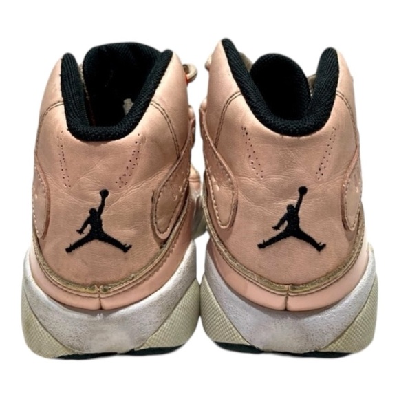 Kids Air Jordan Six Rings Pink Basketball Sneakers - Picture 5 of 8